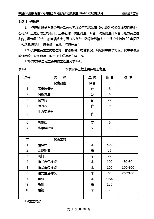 BA-105炉施工方案