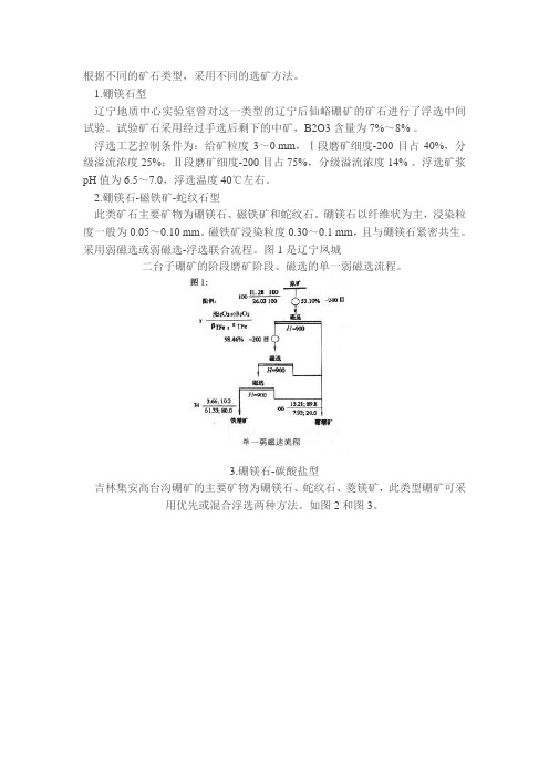 硼矿的选矿技术