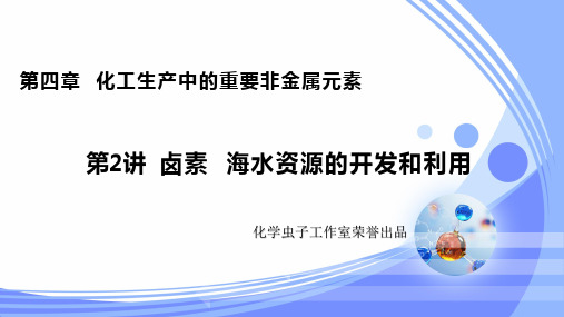 卤素海水资源的开发和利用(课件)高考化学一轮复习课件讲义习题