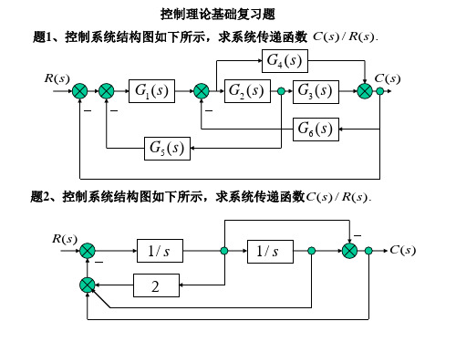 现代控制工程控制理论基础复习