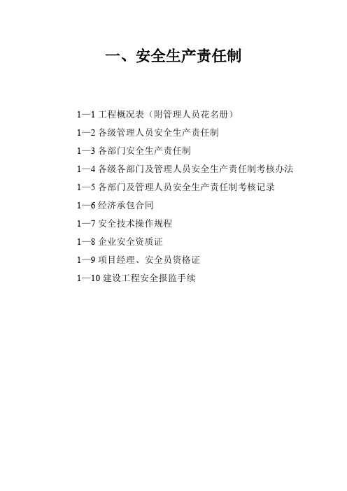 市政安全表格1-13册最新文档资料