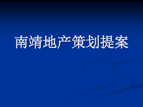 南靖地产策划提案