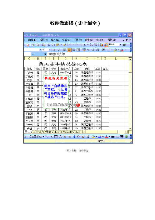 EXCEL教程大全(史上最全)