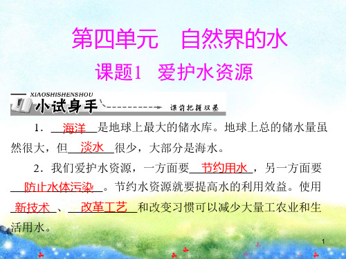 第4单元 课题爱护水资源精品课件