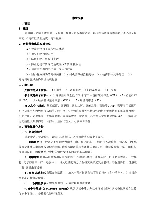 微型胶囊包合物和固体分散体