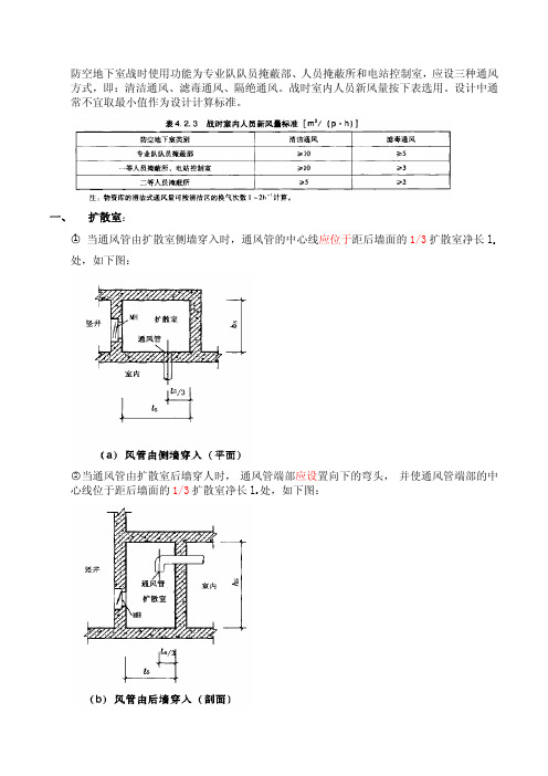 人防通风设计总结