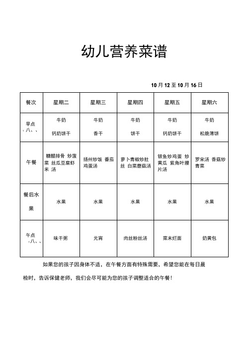 幼儿营养菜谱(精)