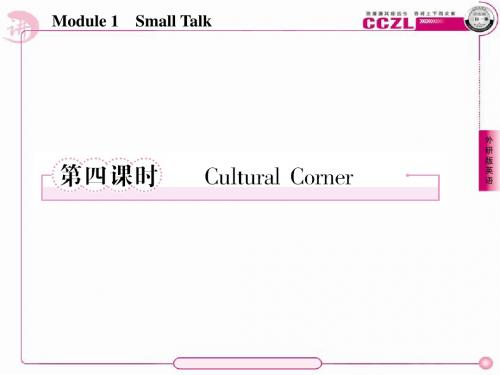 高二英语选修6(外研版)课件1-4Cultural Corner