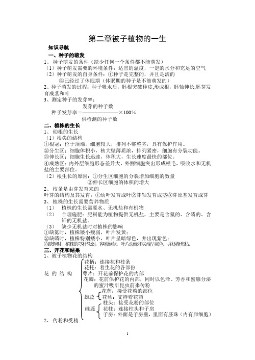 被子植物的一生