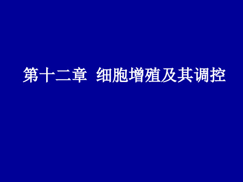 第12章-细胞周期调控