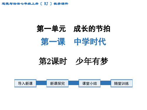 《少年有梦》课件 2022年人教部编版道法课件