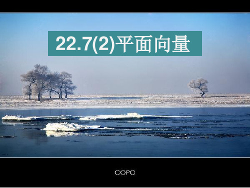 八年级数学下册22.7(2)平面向量