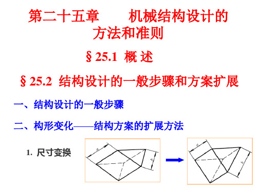 第二十五章-机械结构设计的方法和准则