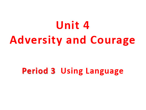 Unit+4++Using+language+课件高中英语人教版(2019)选择性必修第三册