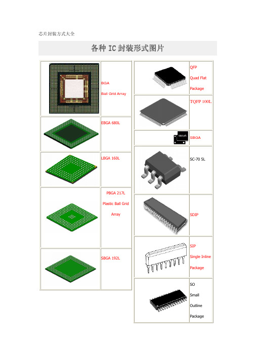 IC封装(图文对照)