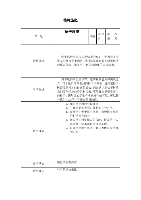 一年级上册科学课件第1课 认识周围--桔子施肥｜沪教版