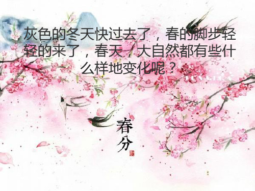 一年级下册美术课件-6.春天的色彩|苏少版 (共27张PPT)