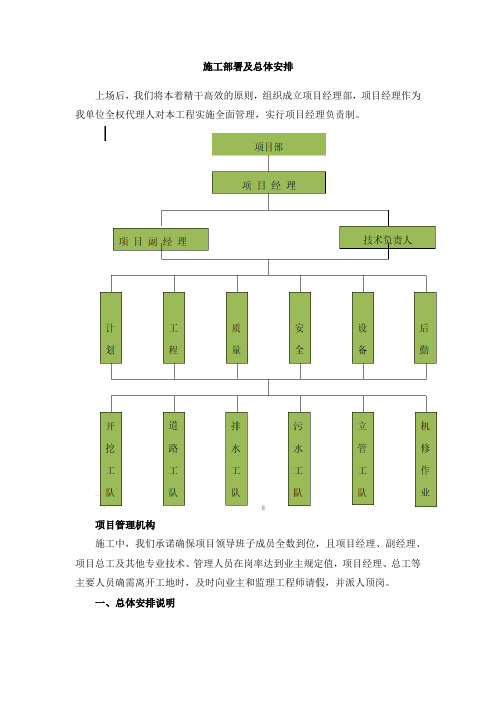 施工部署及总体安排