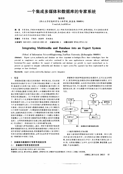 一个集成多媒体和数据库的专家系统