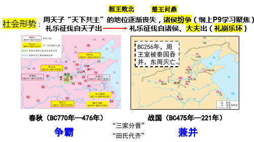 春秋战国的政治课件2023届高三统编版历史二轮专题复习