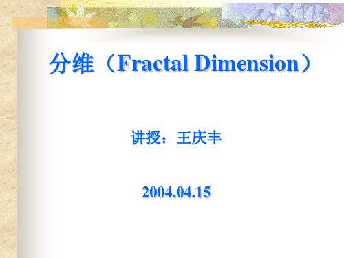 分维(Fractal Dimension)fractal_dimension