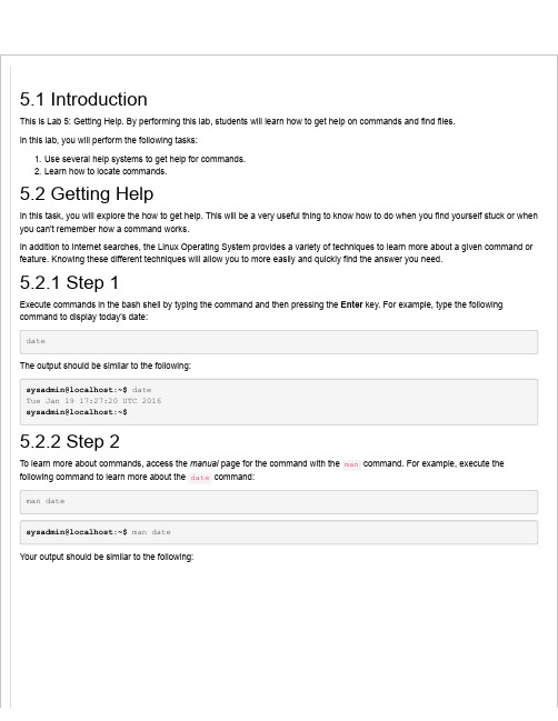 NDG Linux Essentials - Lab 5_ Getting Help