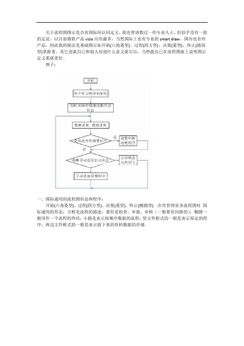 流程图规范化说明书及范例