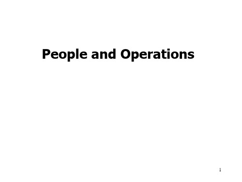 People and Operations