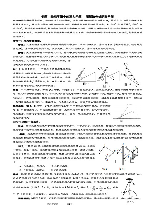 动态平衡受力分析专题