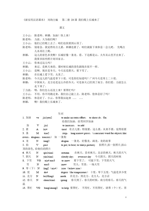 对外汉语考试真题-教案设计(北大)-