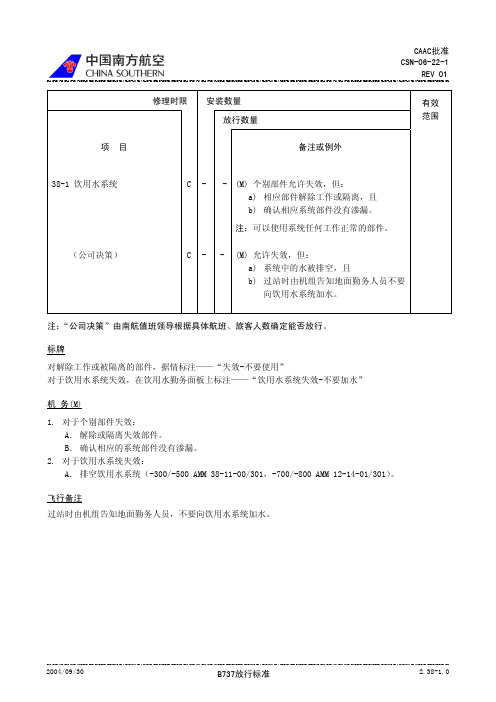 飞机维修手册 MEL 2-38