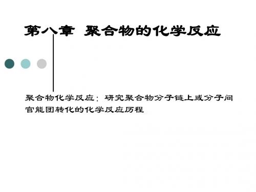 高分子物理化学-聚合物化学反应