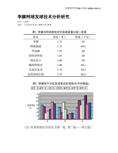 李娜网球发球技术分析研究