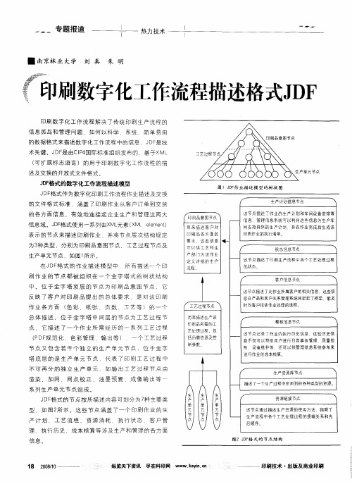 印刷数字化工作流程描述格式JDF