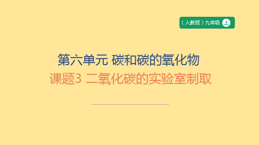 【初中化学】二氧化碳的实验室制取课件  2024-2025学年九年级化学人教版(2024)上册