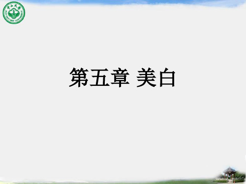 中山大学叶剑清美容课之美白汇总