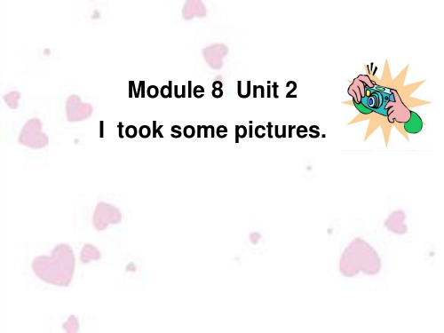 四年级英语下册课件-Module 8 Unit 2 I took some pictures2-外研版(三起)