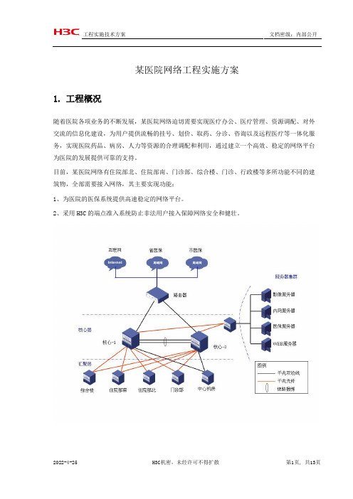 医院网络工程实施方案