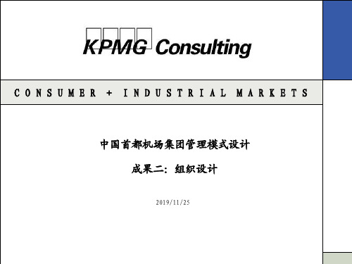 KMPG-某公司组织结构设计(PPT70页)