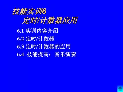 技能训练6 定时计数器应用