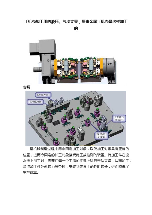 手机壳加工用的液压、气动夹具，原来金属手机壳是这样加工的