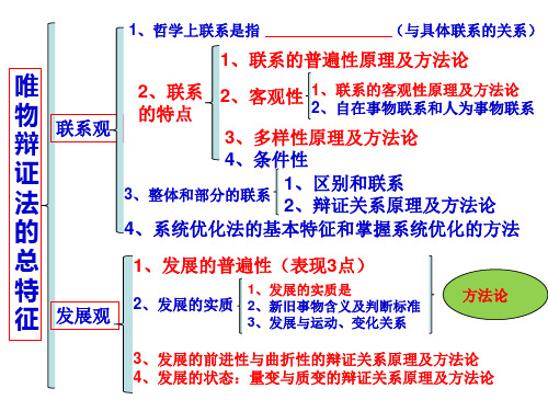 唯物辩证法总特征知识点反馈总结..