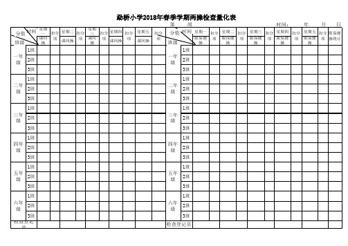 两操检查登记表