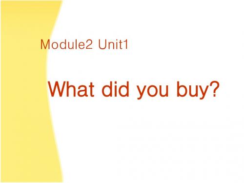 Module2 U1  What_did_you_buy