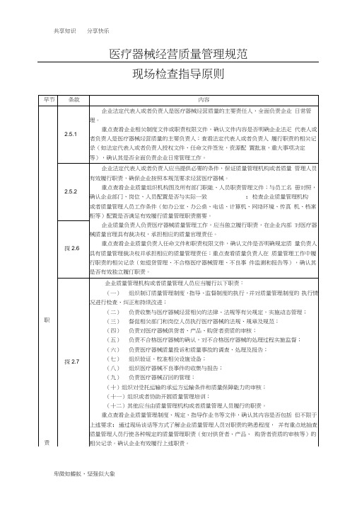 医疗器械经营质量管理规范现场检查指导原则54139