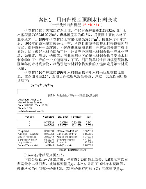 线性模型 案例分析