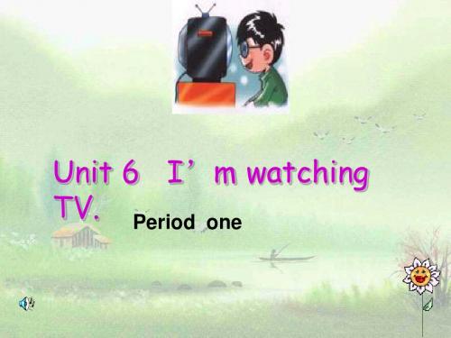 七年级下学期unit6 I'm watching TV 整单元课件