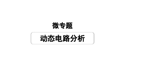 2024甘肃中考物理二轮专题复习 微专题 动态电路分析 (课件)