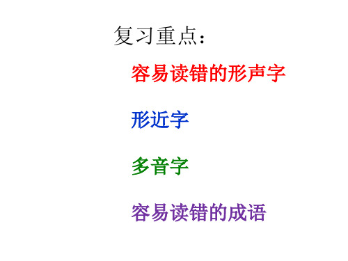 22年中职高职考单招单考第一轮复习：字音之容易读错的常用字汇集