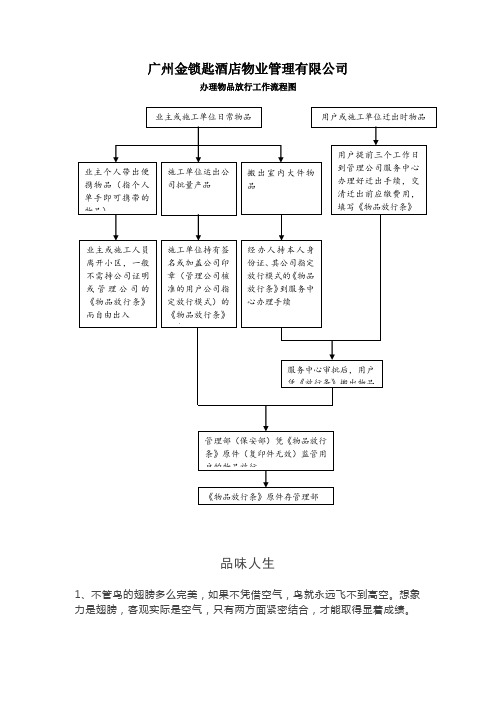 流程图3-办理用户物品放行工作流程图.doc